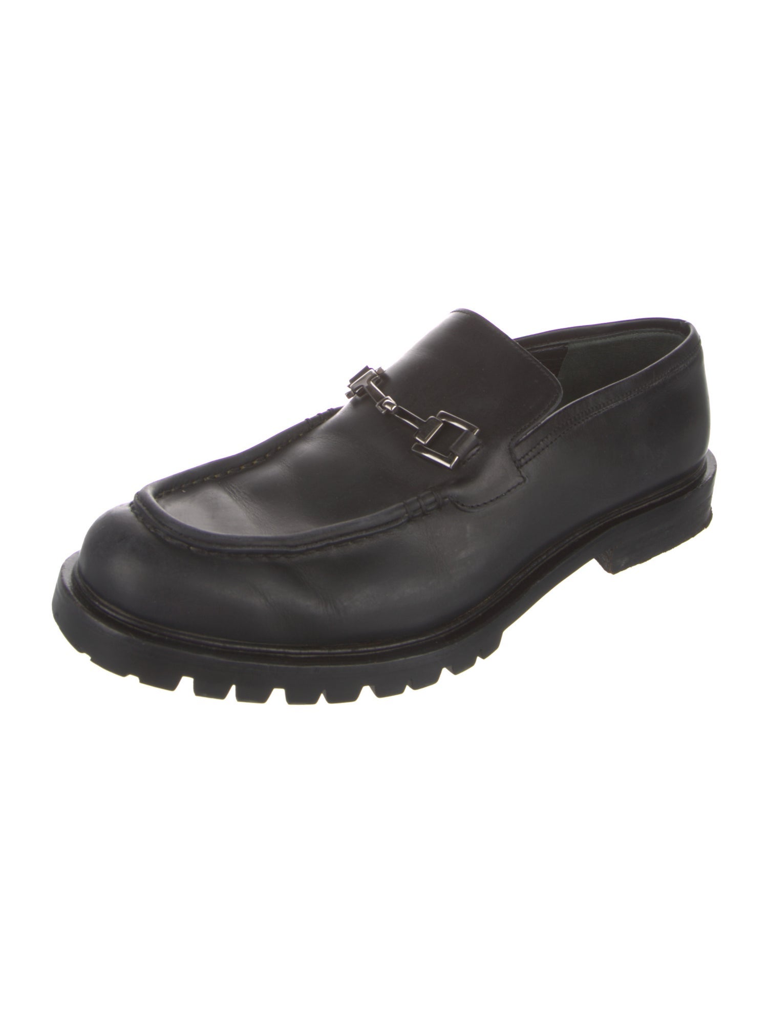 Gucci Horsebit Accent Leather Loafers