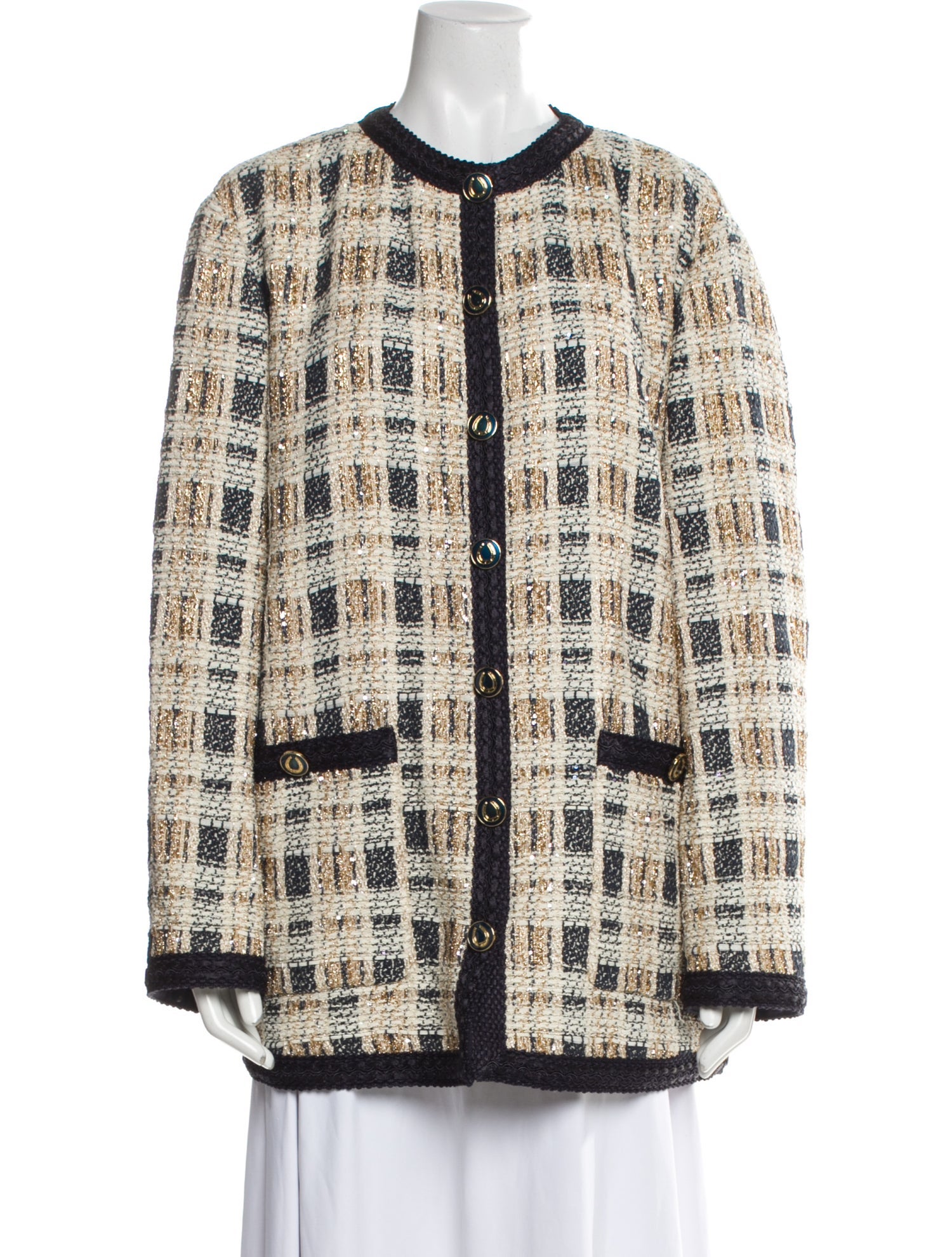 Gucci 2022 Tweed Pattern Evening Jacket w/ Tags