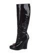 Gucci Horsebit Accent Patent Leather Boots