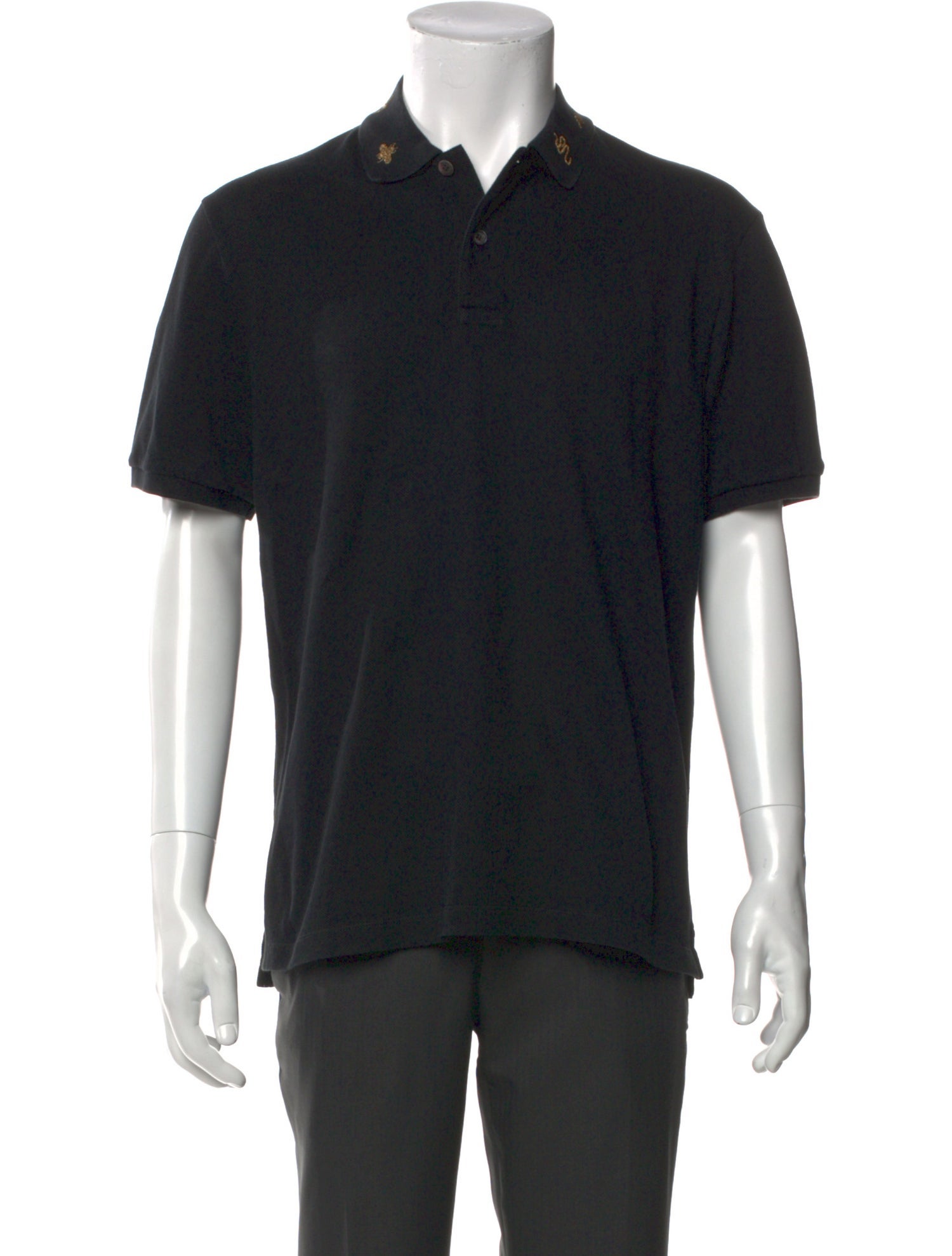 Gucci Kingsnake Collar Polo Shirt