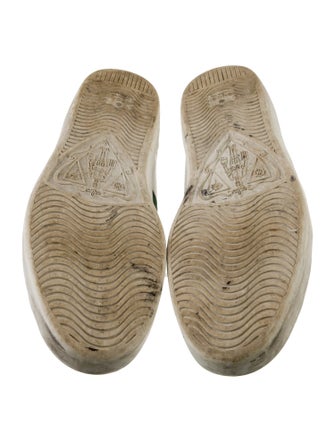 Gucci Web Accent Leather Sneakers