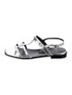 Gucci Horsebit Accent Leather T-Strap Sandals