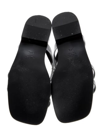 Gucci Horsebit Accent Leather T-Strap Sandals