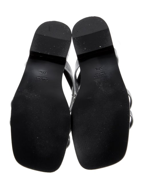 Gucci Horsebit Accent Leather T-Strap Sandals