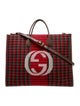 Gucci Interlocking G GG Houndstooth Oversize