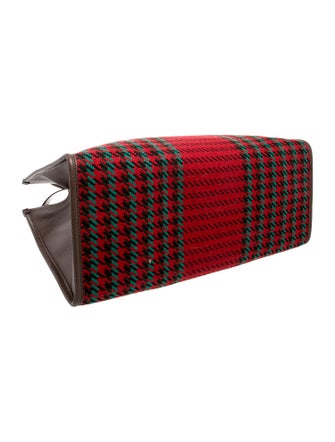 Gucci Interlocking G GG Houndstooth Oversize