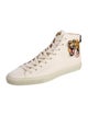 Gucci Web Accent Leather Sneakers