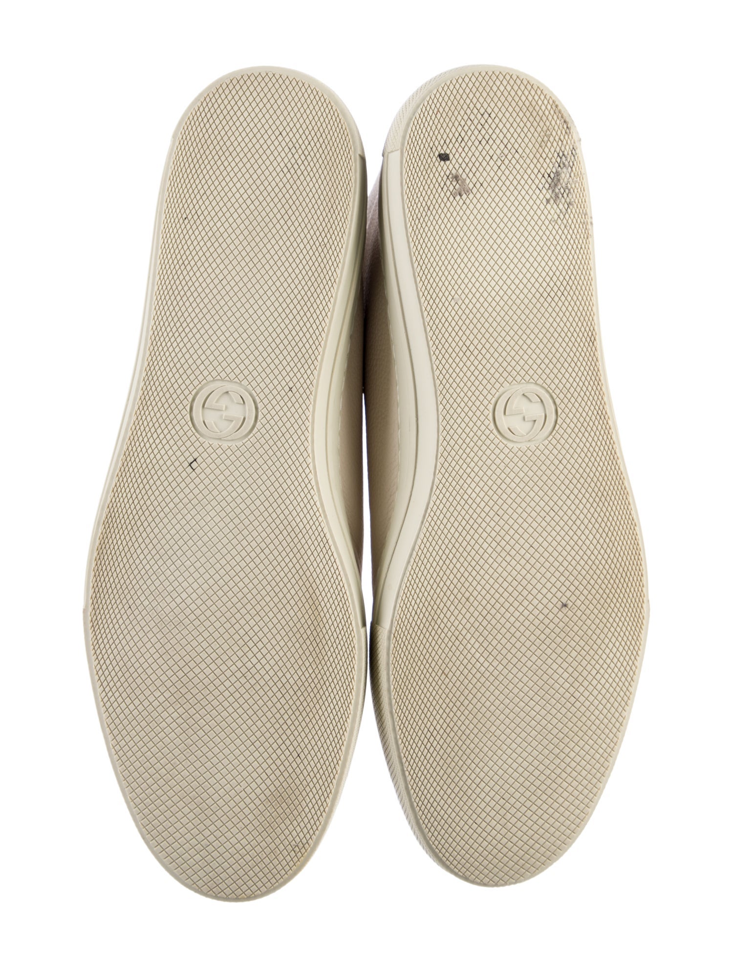 Gucci Web Accent Leather Sneakers