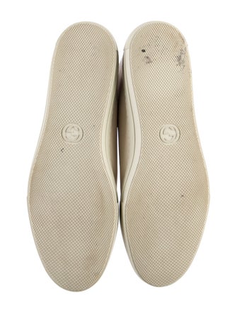 Gucci Web Accent Leather Sneakers