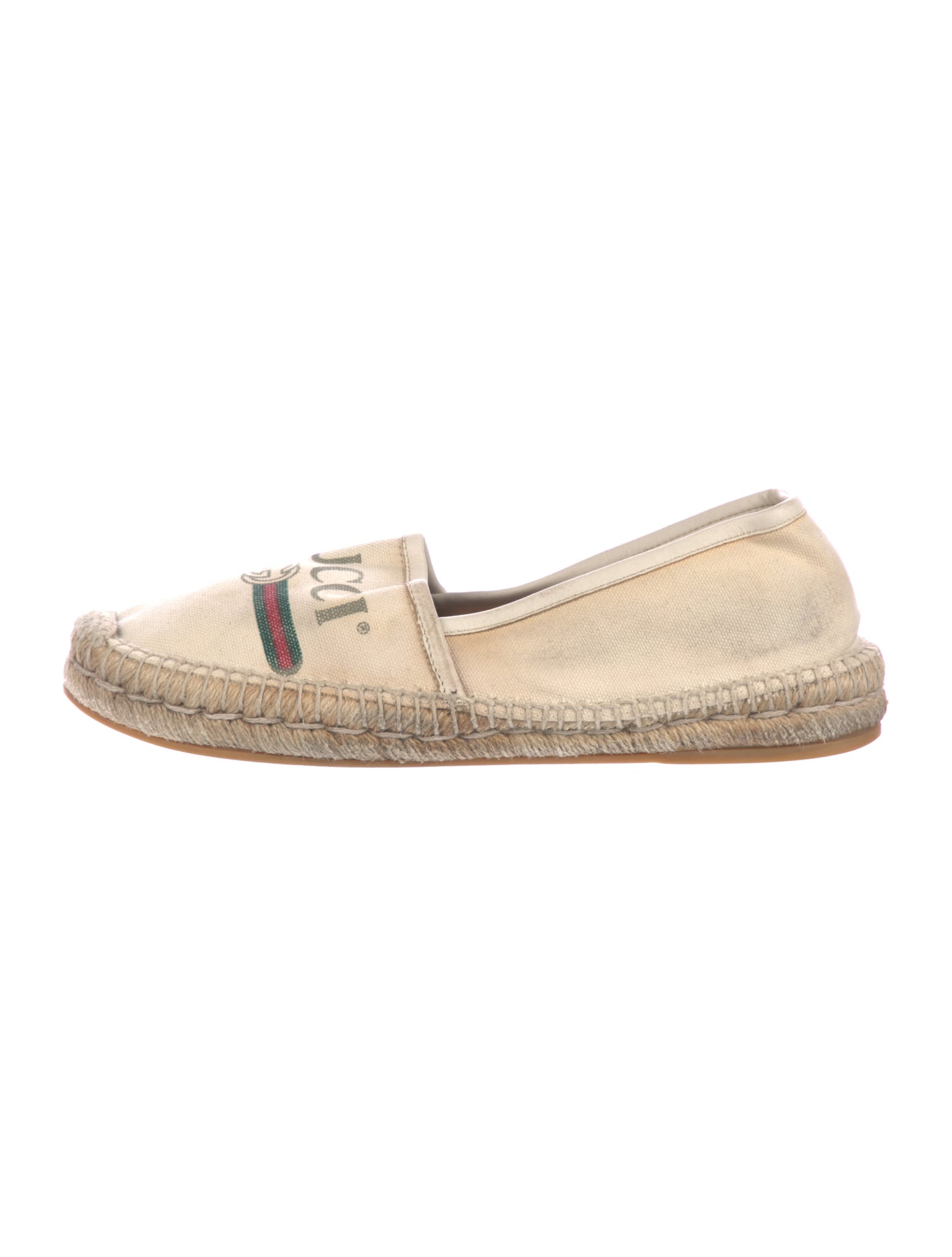 Gucci Web Accent Canvas Espadrilles