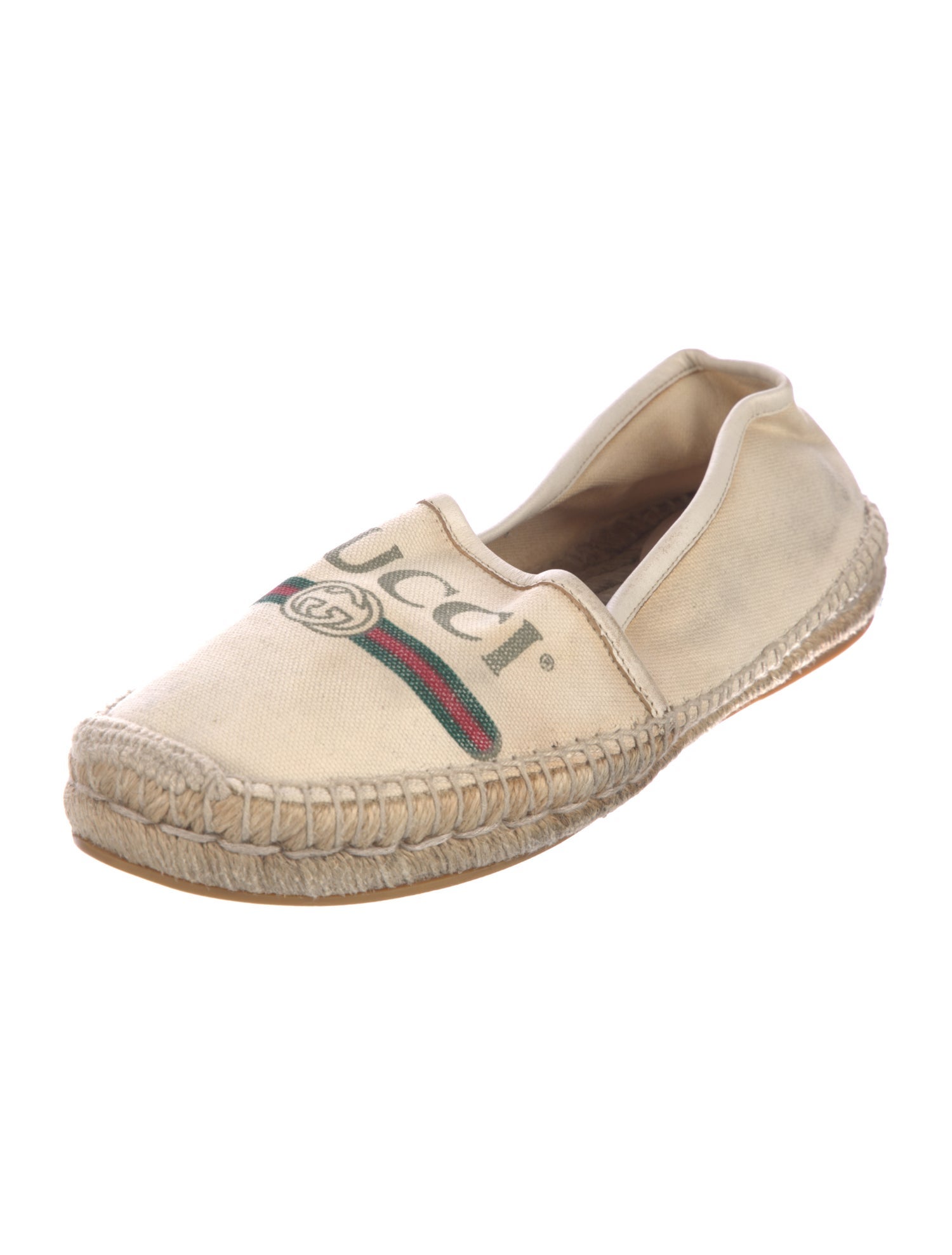 Gucci Web Accent Canvas Espadrilles