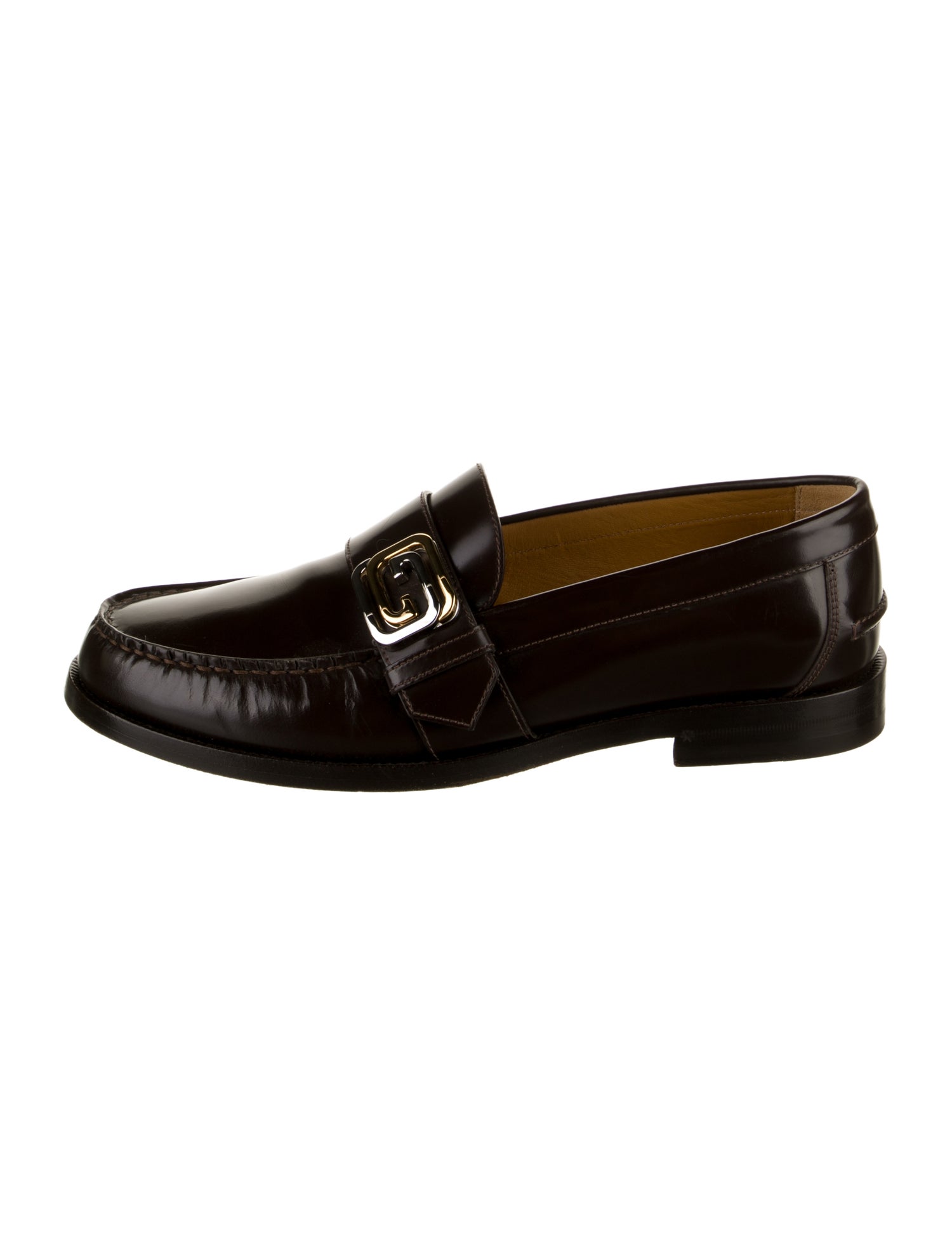 Gucci Horsebit Accent Leather Dress Loafers
