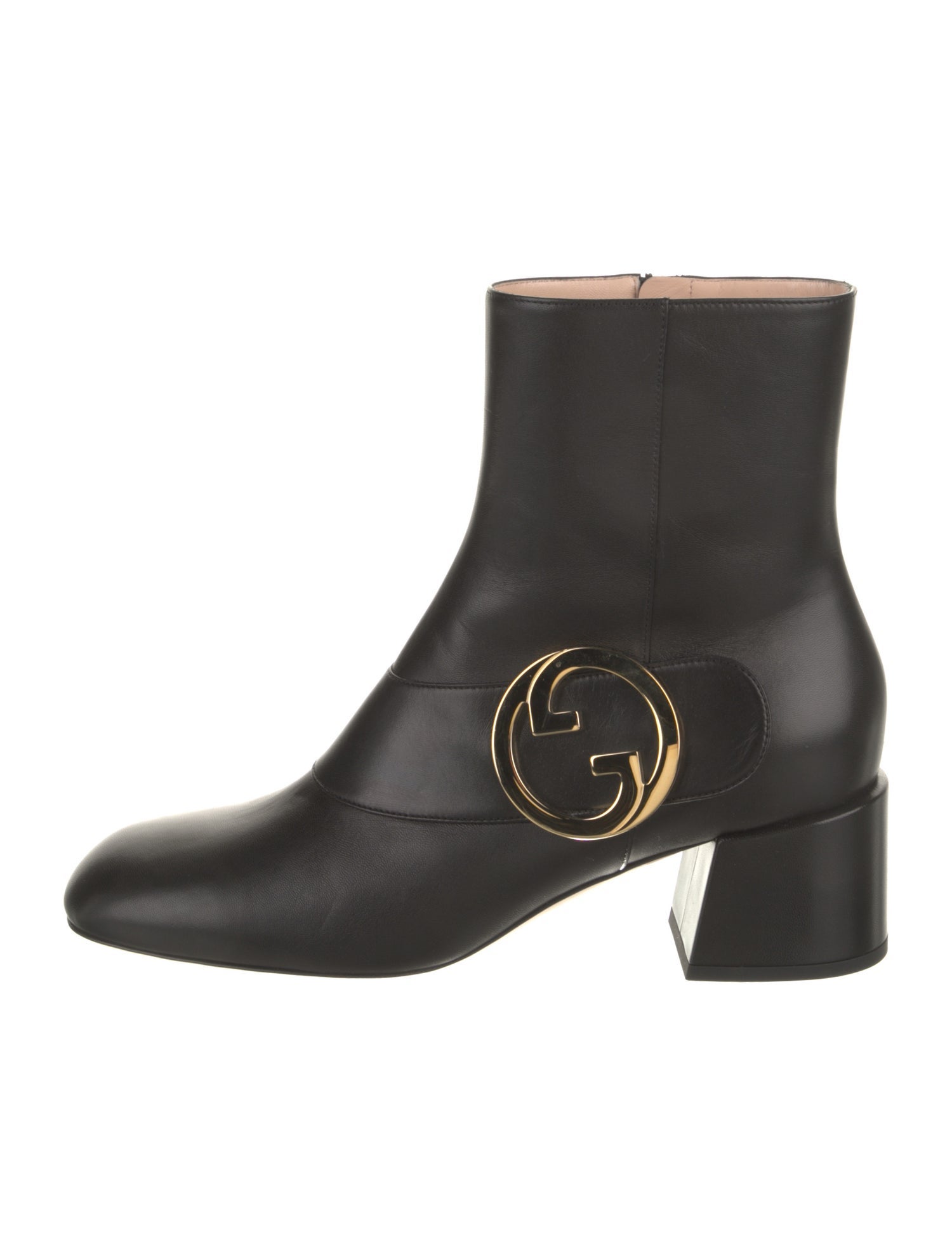 Gucci Interlocking G Logo Leather Western Boots w/ Tags