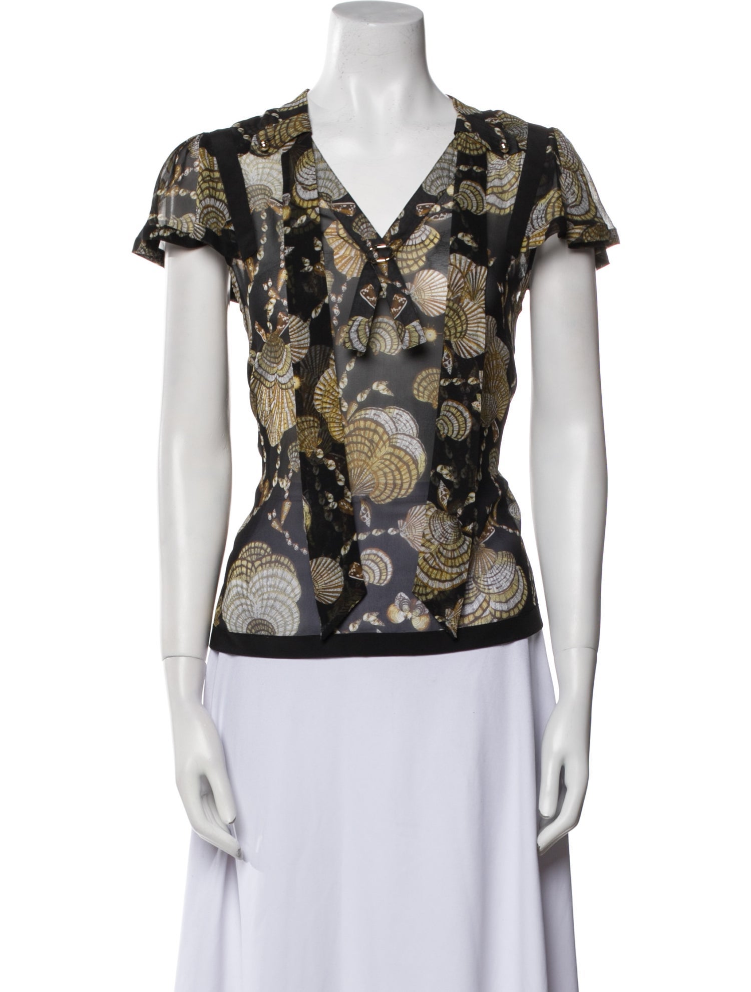 Gucci Silk Printed Blouse