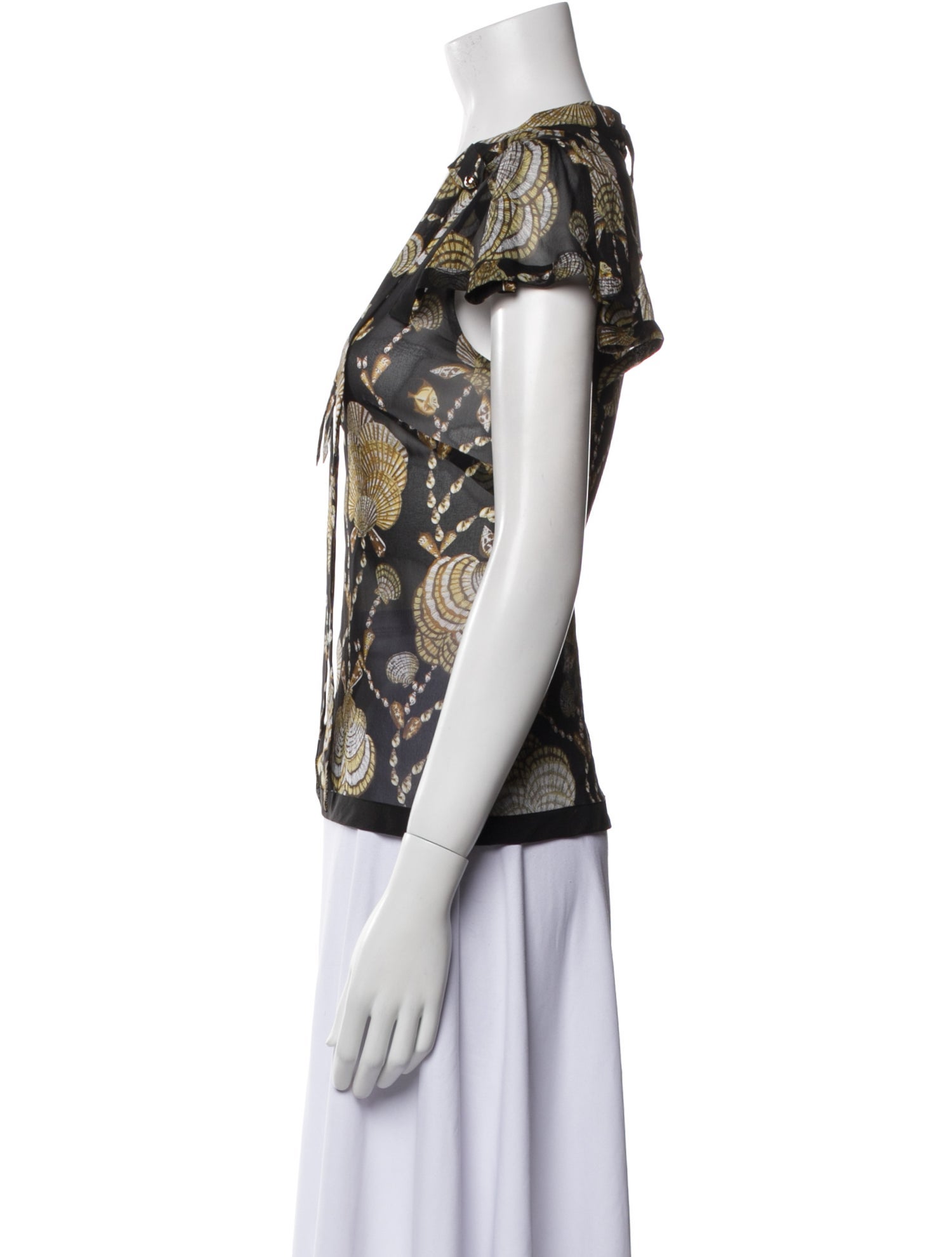 Gucci Silk Printed Blouse