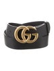 Gucci Double G Logo Leather Belt