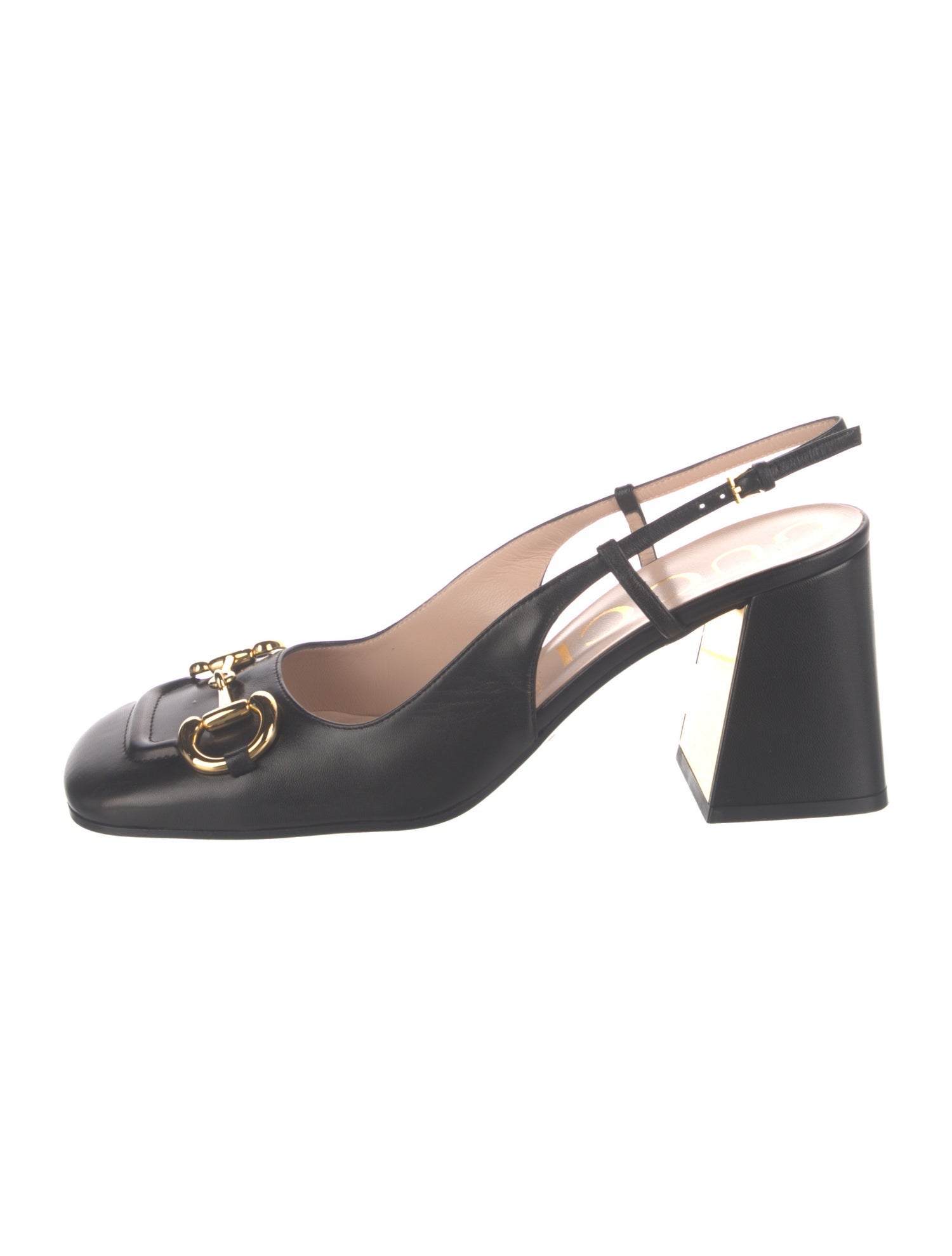 Gucci Leather Slingback Pumps w/ Tags