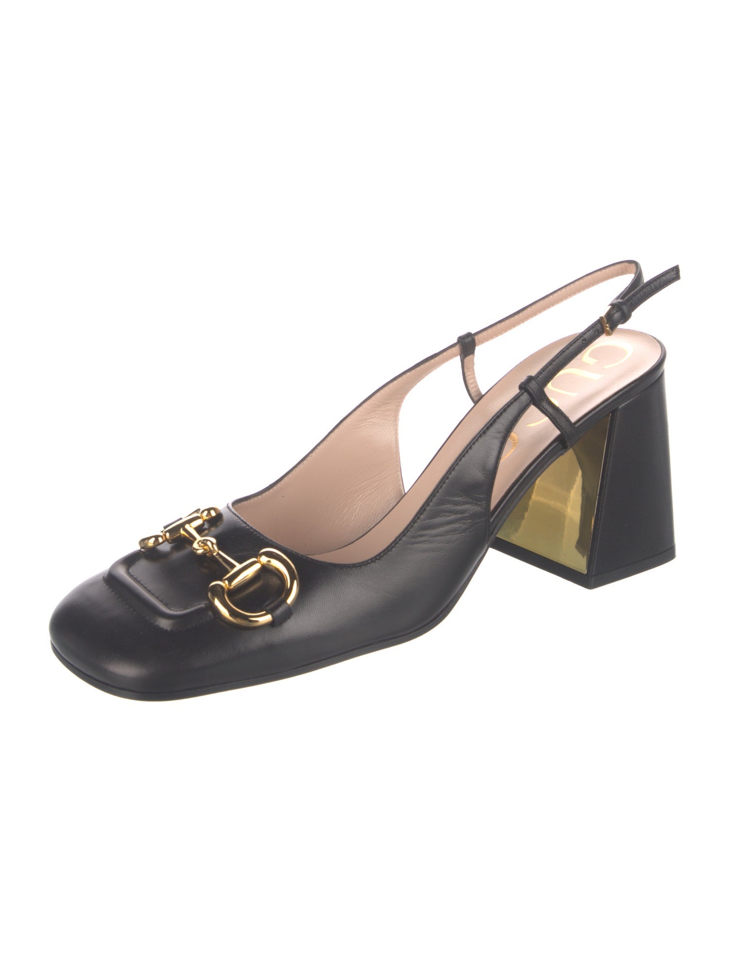 Gucci Leather Slingback Pumps w/ Tags