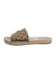Gucci Quilted Pattern Canvas Espadrilles