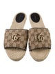 Gucci Quilted Pattern Canvas Espadrilles