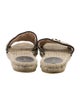 Gucci Quilted Pattern Canvas Espadrilles