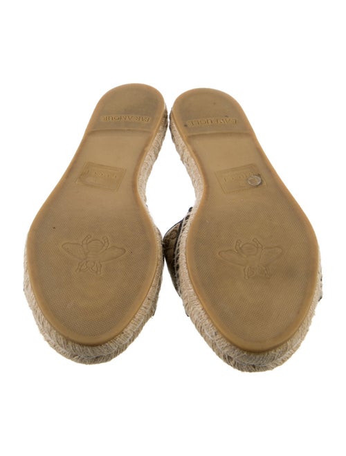 Gucci Quilted Pattern Canvas Espadrilles