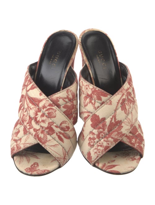 Gucci Canvas Floral Print Slides