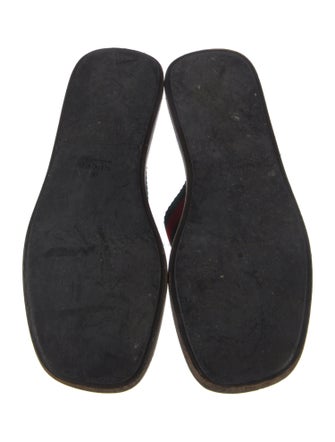 Gucci Web Accent T-Strap Sandals