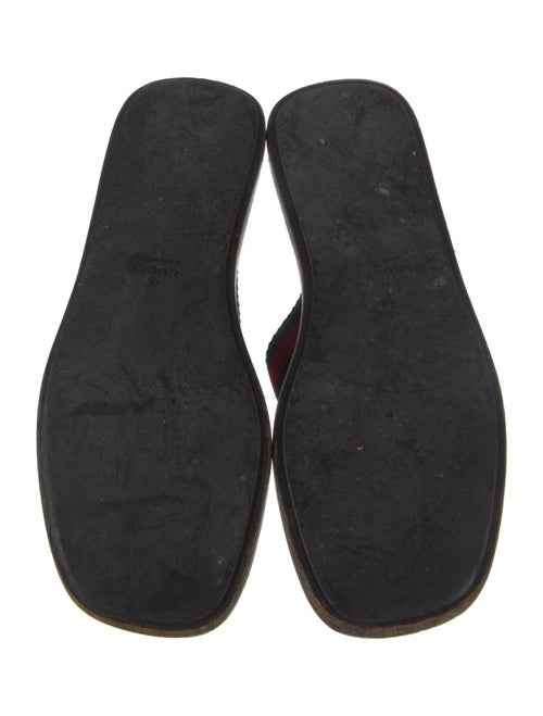 Gucci Web Accent T-Strap Sandals