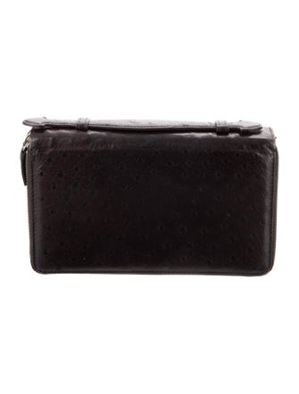 Gucci Ostrich Leather Travel Organizer