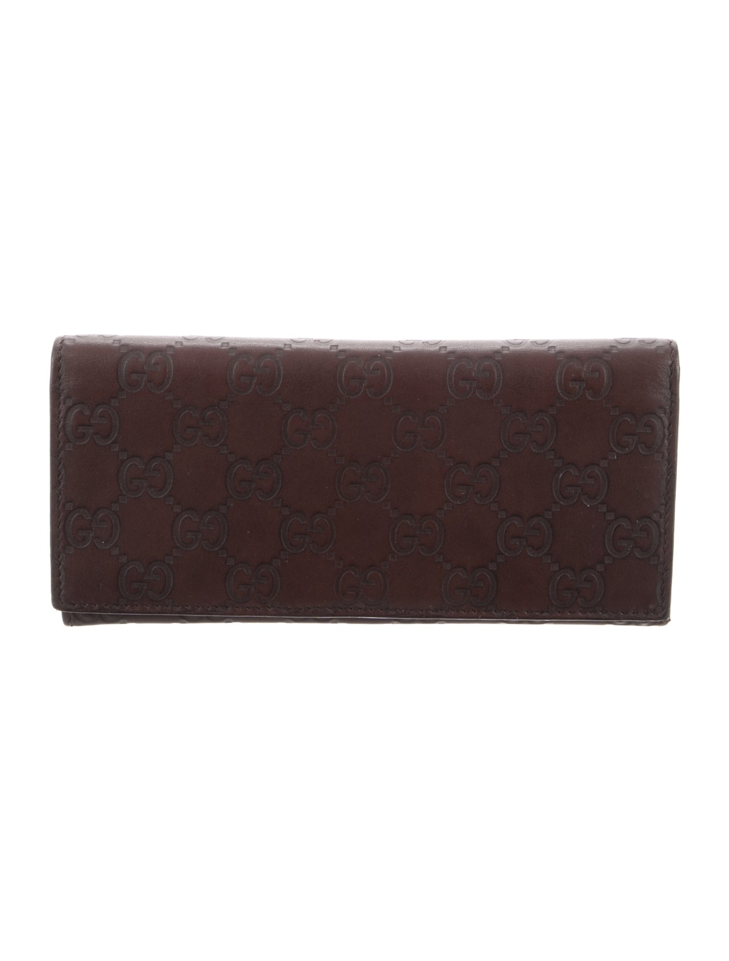 Gucci Guccissima Avel Continental Flap Wallet GG Supreme Continental Wallet