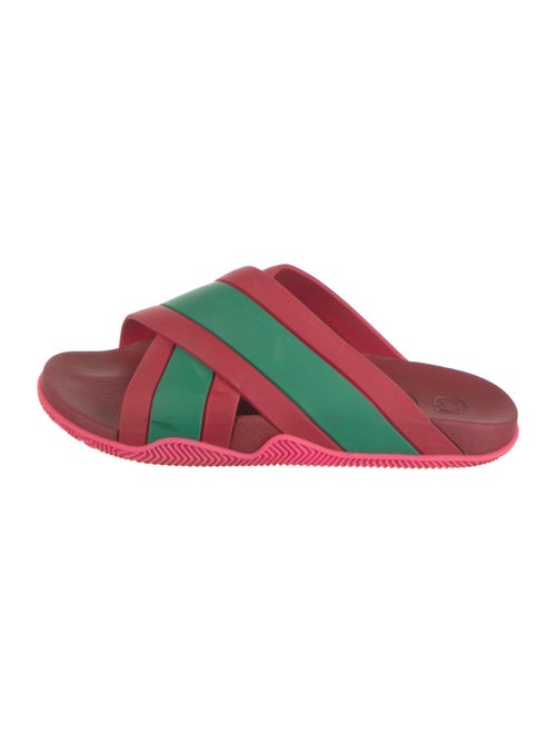 Gucci Rubber Colorblock Pattern Slides