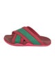 Gucci Rubber Colorblock Pattern Slides