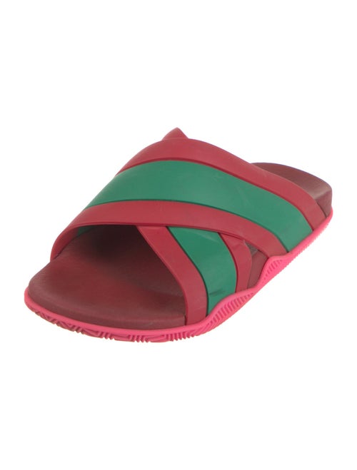 Gucci Rubber Colorblock Pattern Slides