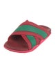 Gucci Rubber Colorblock Pattern Slides