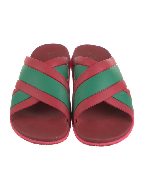 Gucci Rubber Colorblock Pattern Slides