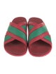 Gucci Rubber Colorblock Pattern Slides