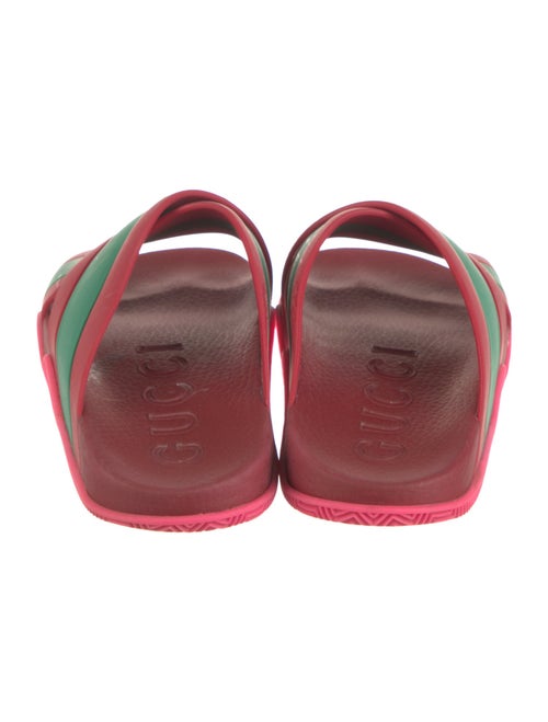Gucci Rubber Colorblock Pattern Slides