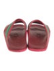 Gucci Rubber Colorblock Pattern Slides