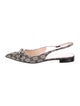 Gucci GG Canvas Canvas Slingback Flats