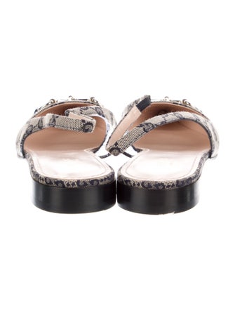 Gucci GG Canvas Canvas Slingback Flats