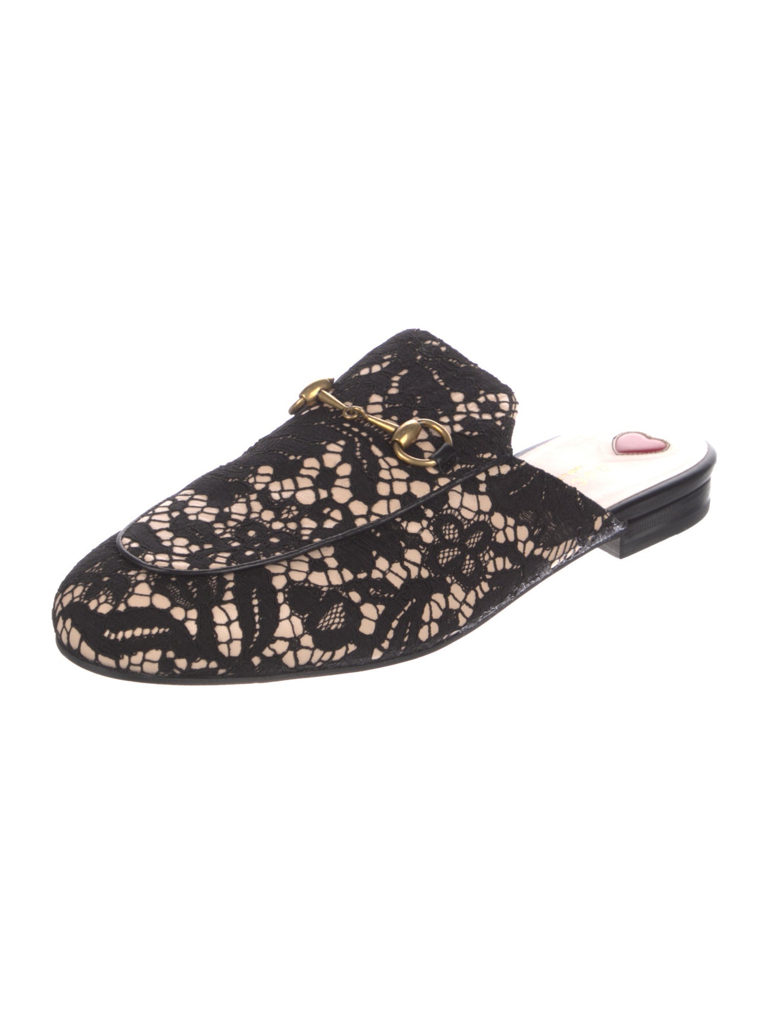 Gucci Lace Lace Pattern Mules