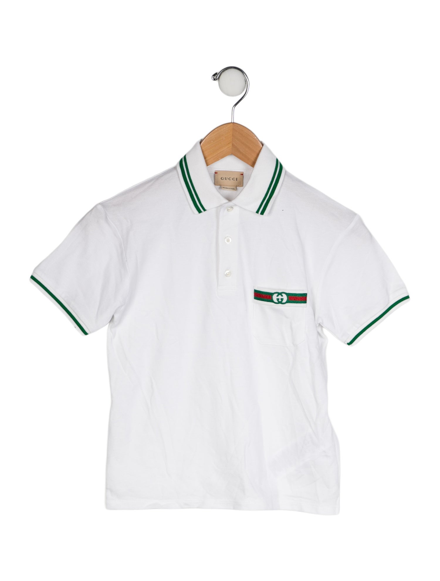 Gucci Boys' Logo Embroidered Short Sleeve Polo Shirt