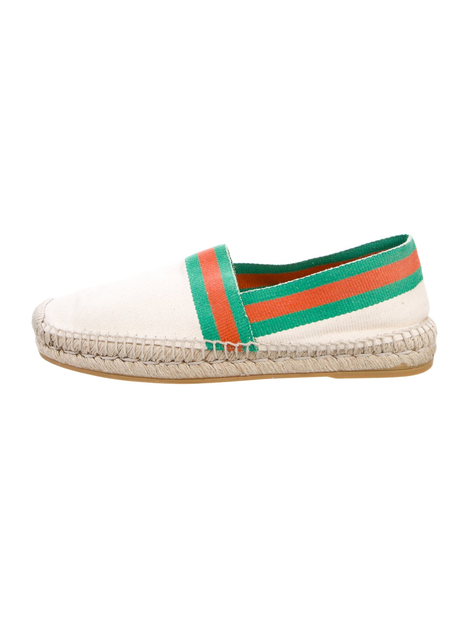 Gucci Web Accent Canvas Espadrilles