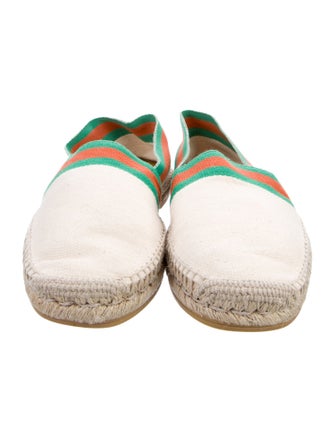 Gucci Web Accent Canvas Espadrilles