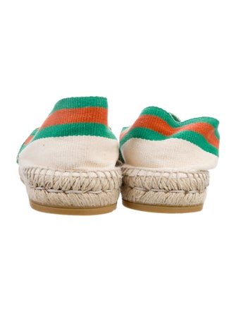 Gucci Web Accent Canvas Espadrilles