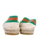 Gucci Web Accent Canvas Espadrilles