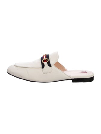 Gucci Horsebit Accent Leather Mules