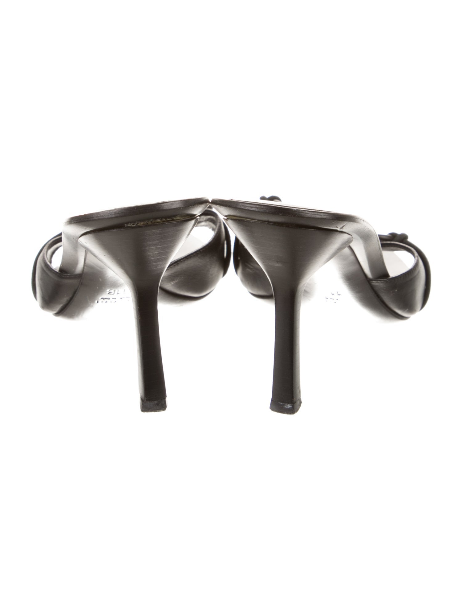 Gucci Horsebit Accent Leather Slides