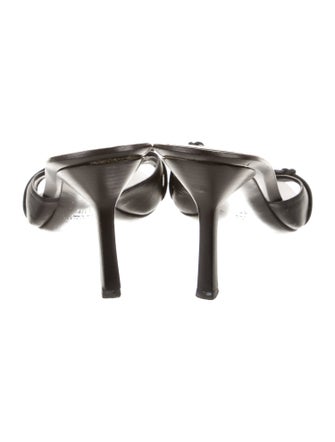 Gucci Horsebit Accent Leather Slides